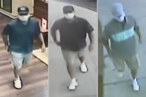 Las Vegas deputy city marshals are asking for the public’s help in identifying a man suspecte ...