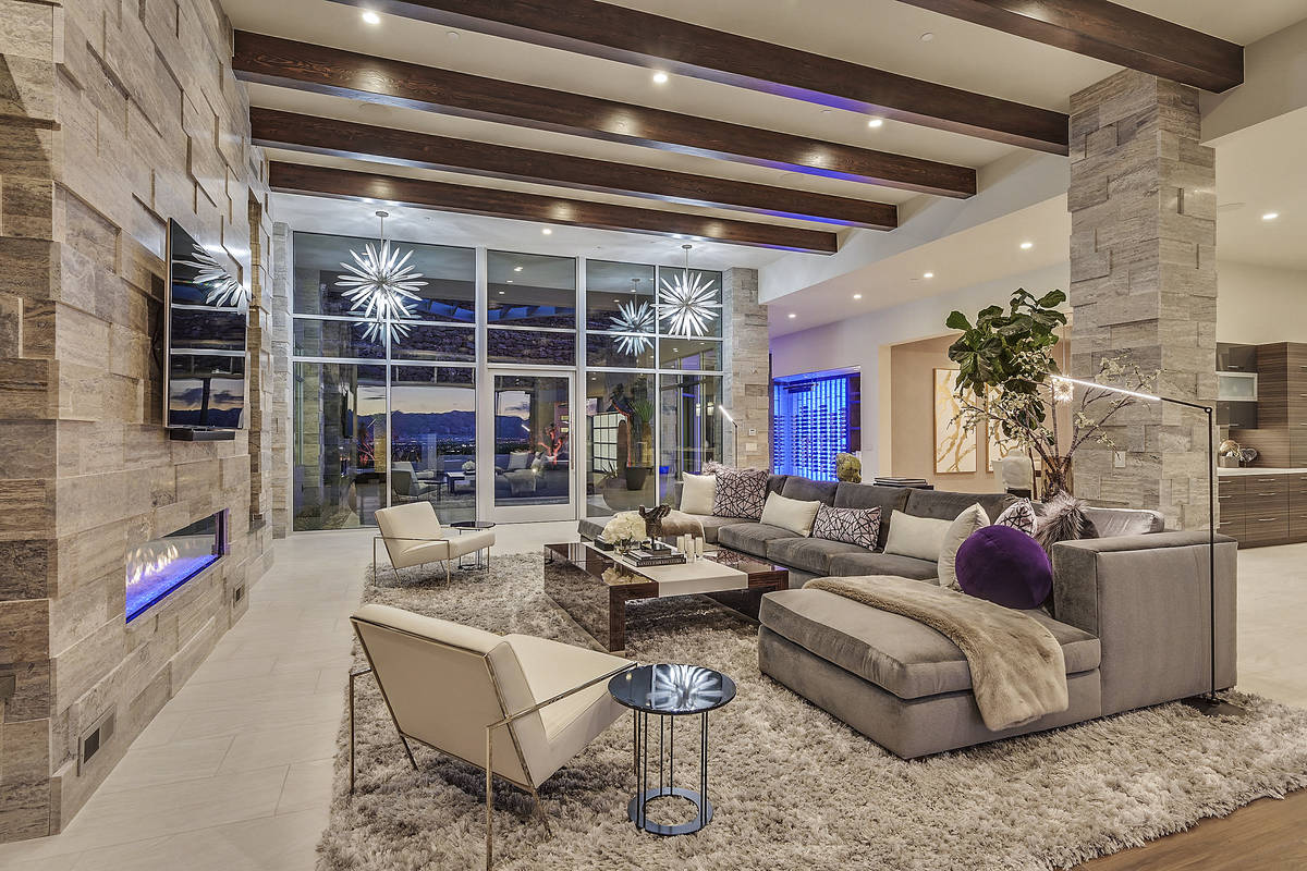 The home was built in 2017 by Sun West Custom Homes. It has wood beams at the ceiling and lots ...