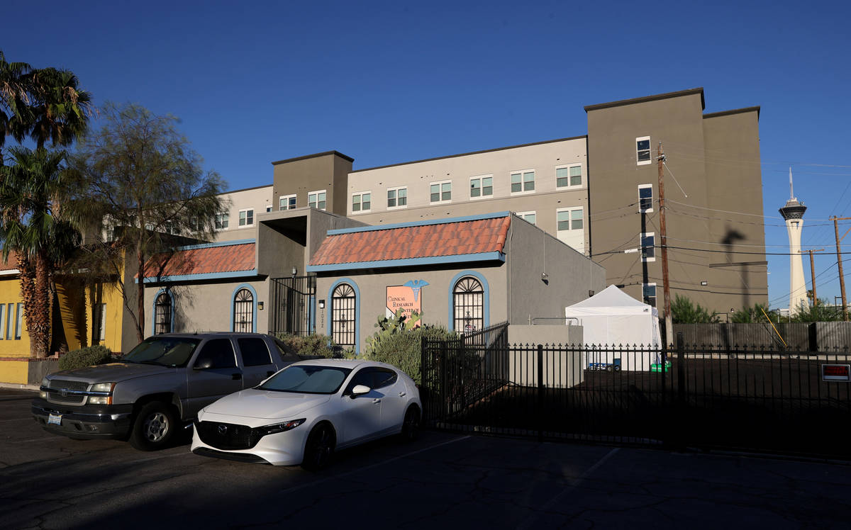 Wake Research-Clinical Research Center of Nevada on East Sahara Avenue in Las Vegas Wednesday, ...