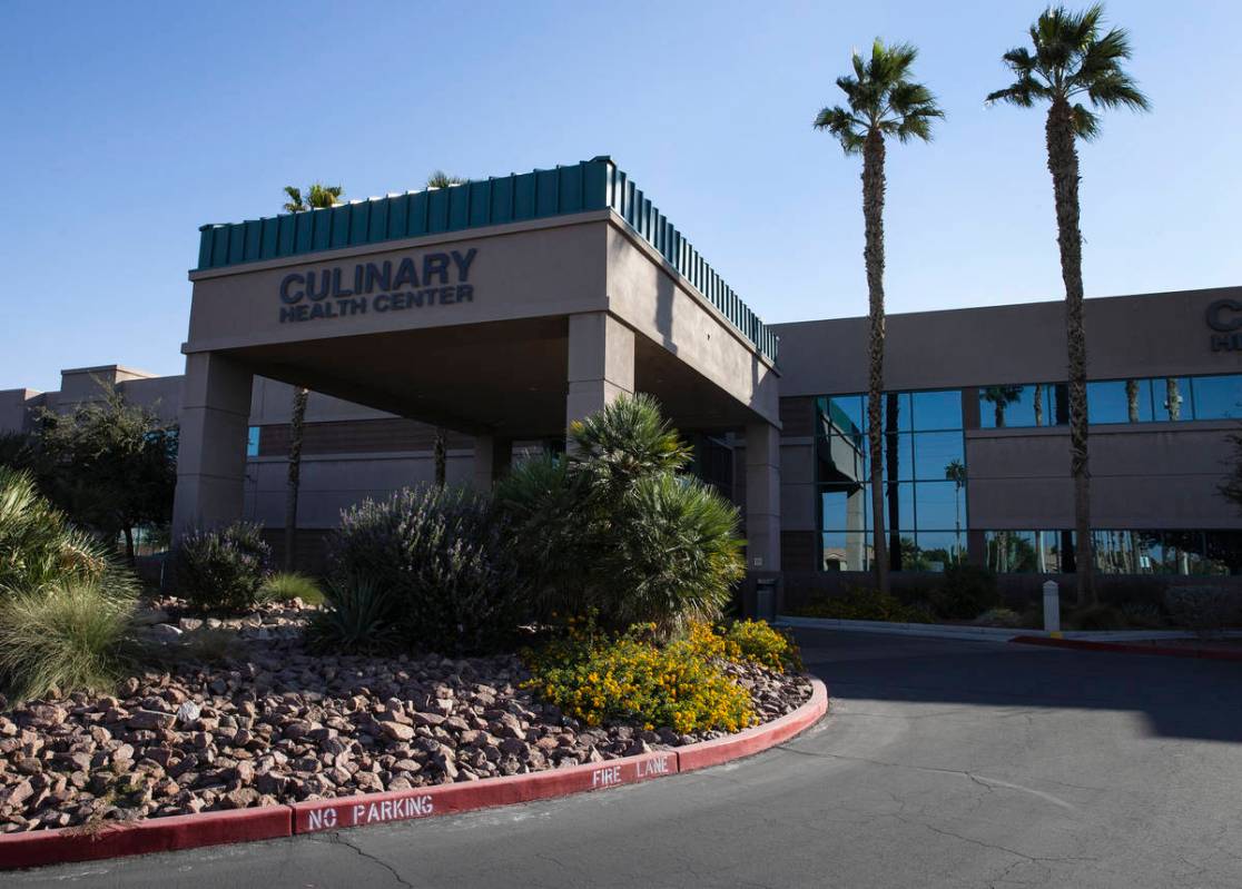 The Culinary Health Clinic is seen on Friday, Oct. 23, 2020, in Las Vegas. (Bizuayehu Tesfaye/L ...