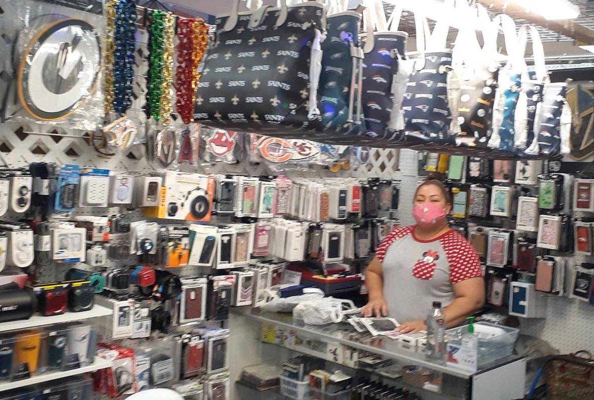 This n That owner Esmeralda Hurtado says her business is down 90% since the pandemic. She sells ...