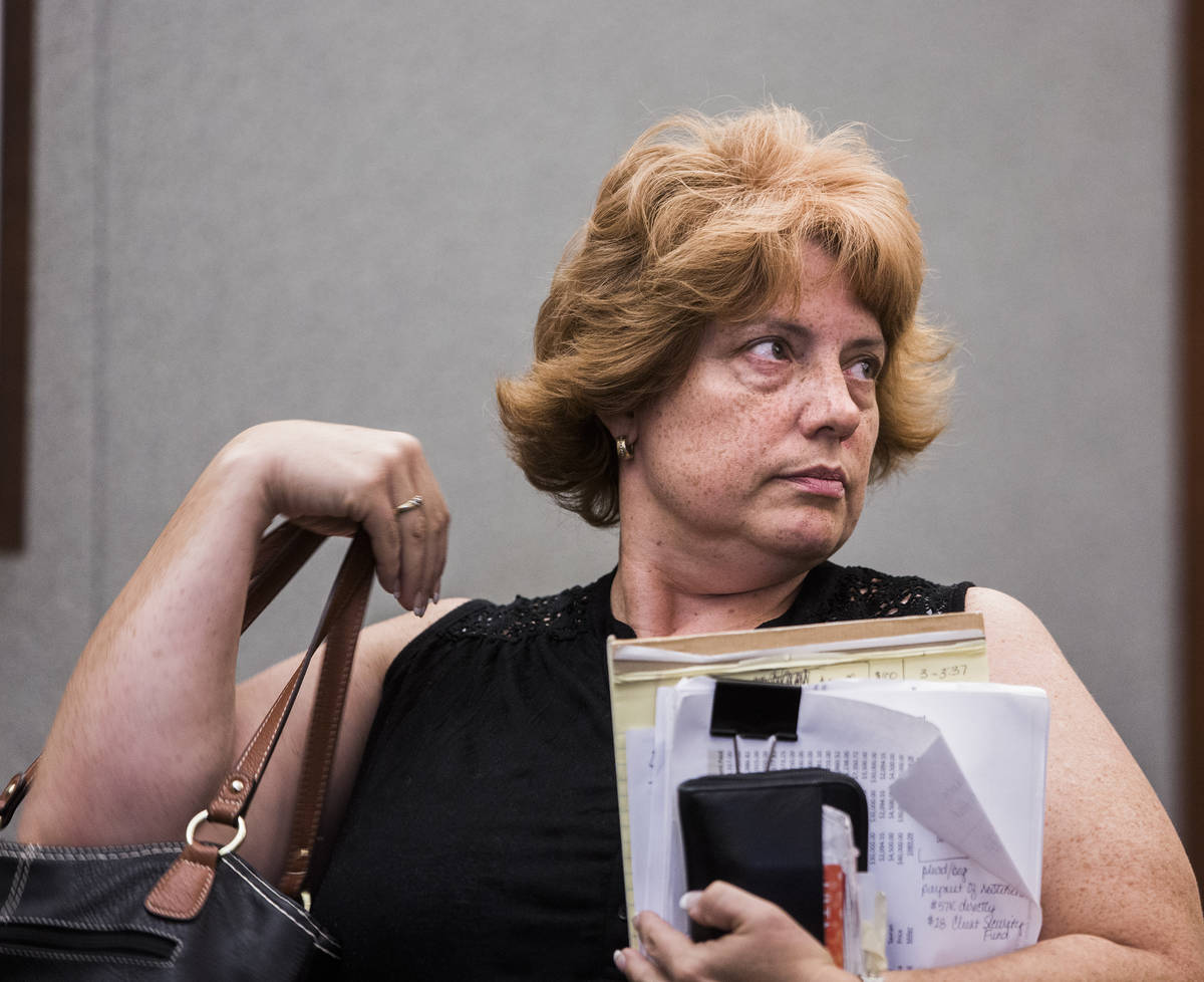 Disbarred Las Vegas lawyer Jeanne Winkler, who pleaded guilty to theft for stealing from client ...