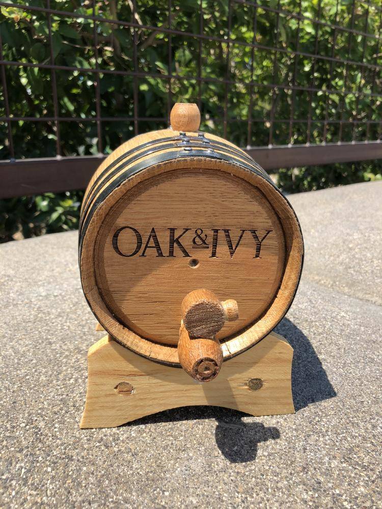 Fill Oak & Ivy's American white oak barrels with whatever you like. (Neon PR)
