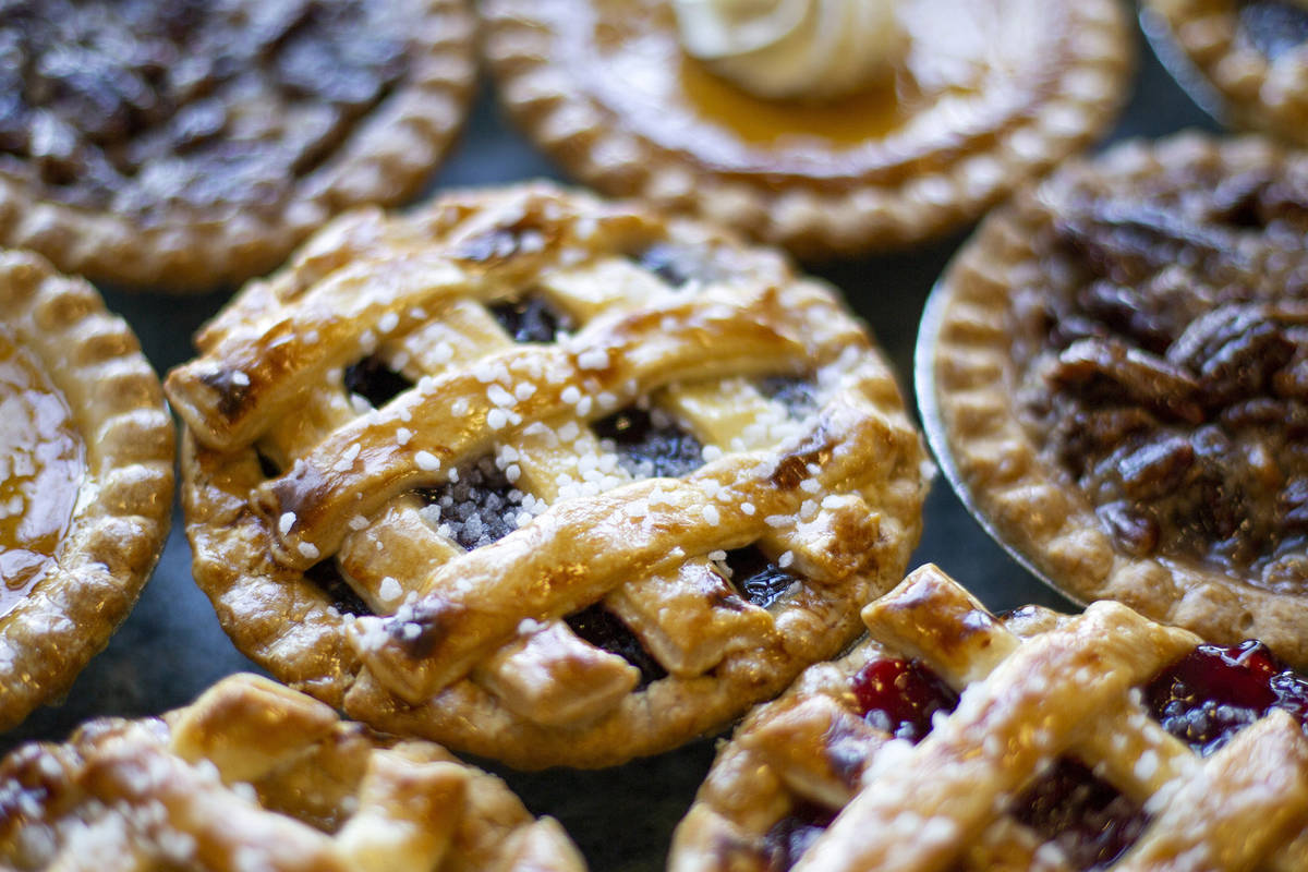 An assortment of mini pies at Patisserie Manon on Tuesday, Oct. 20, 2020, in Las Vegas. (Ellen ...