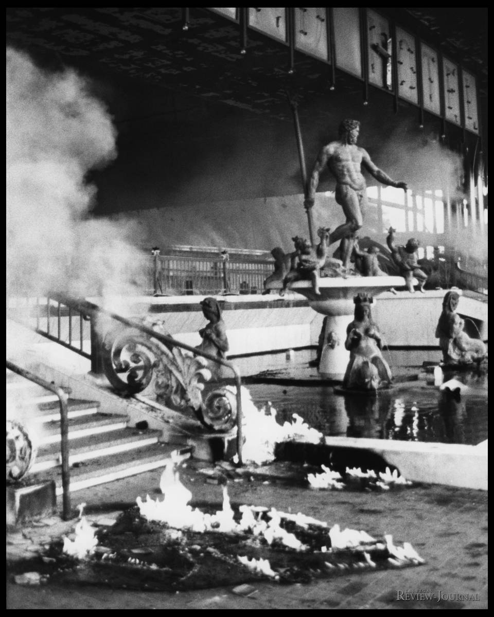 This Nov. 21, 1980, file photo shows the aftermath of the MGM Grand hotel fire. (Las Vegas Rev ...