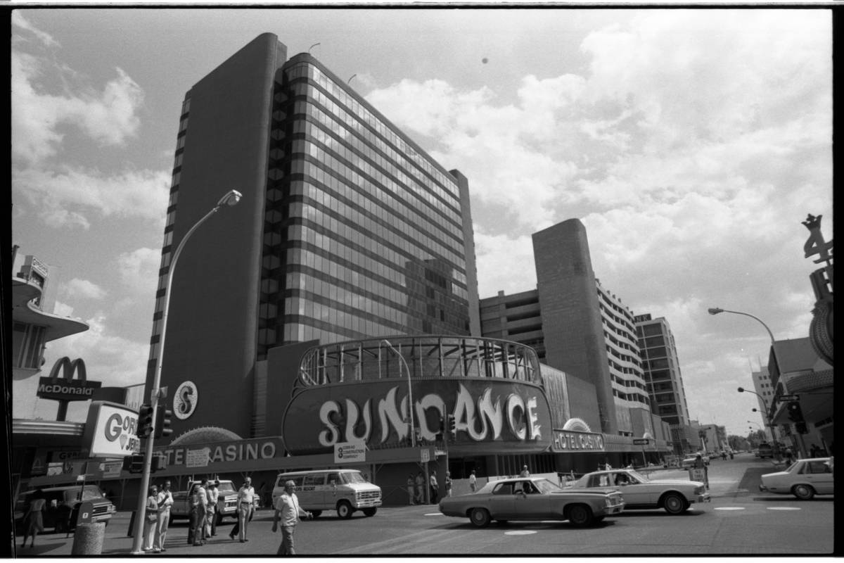 The Sundance hotel-casino is seen in 1980 in downtown Las Vegas. (Las Vegas Review-Journal file)