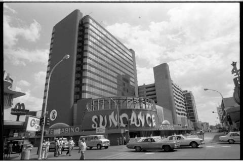 The Sundance hotel-casino is seen in 1980 in downtown Las Vegas. (Las Vegas Review-Journal file)