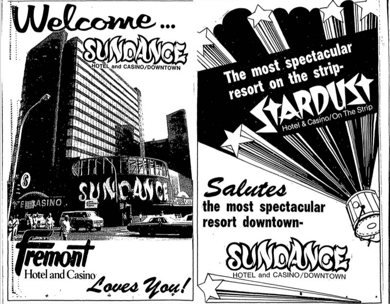 Side-by-side advertisements in the July 2, 1980 issue of the Las Vegas Review-Journal offer wel ...