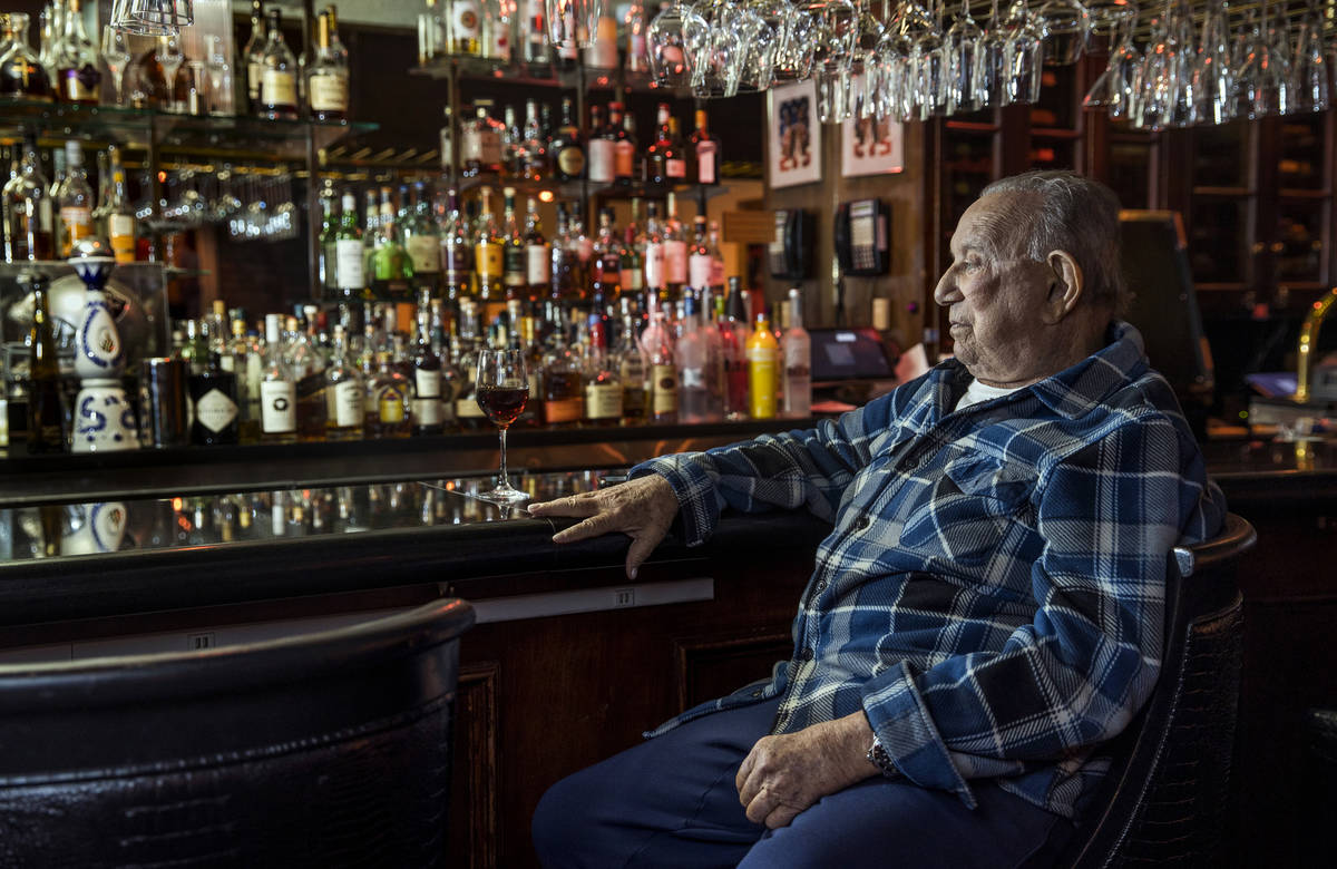 Piero's owner Freddie Glusman sits at the bar of his Las Vegas restaurant, which was used as th ...