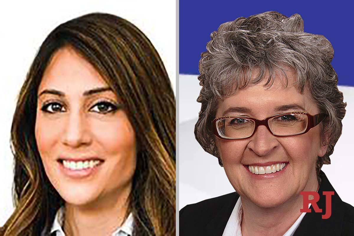 Sara Dayani, left, and Mary Perry, candidates for Family Court Department P (Courtesy photos)