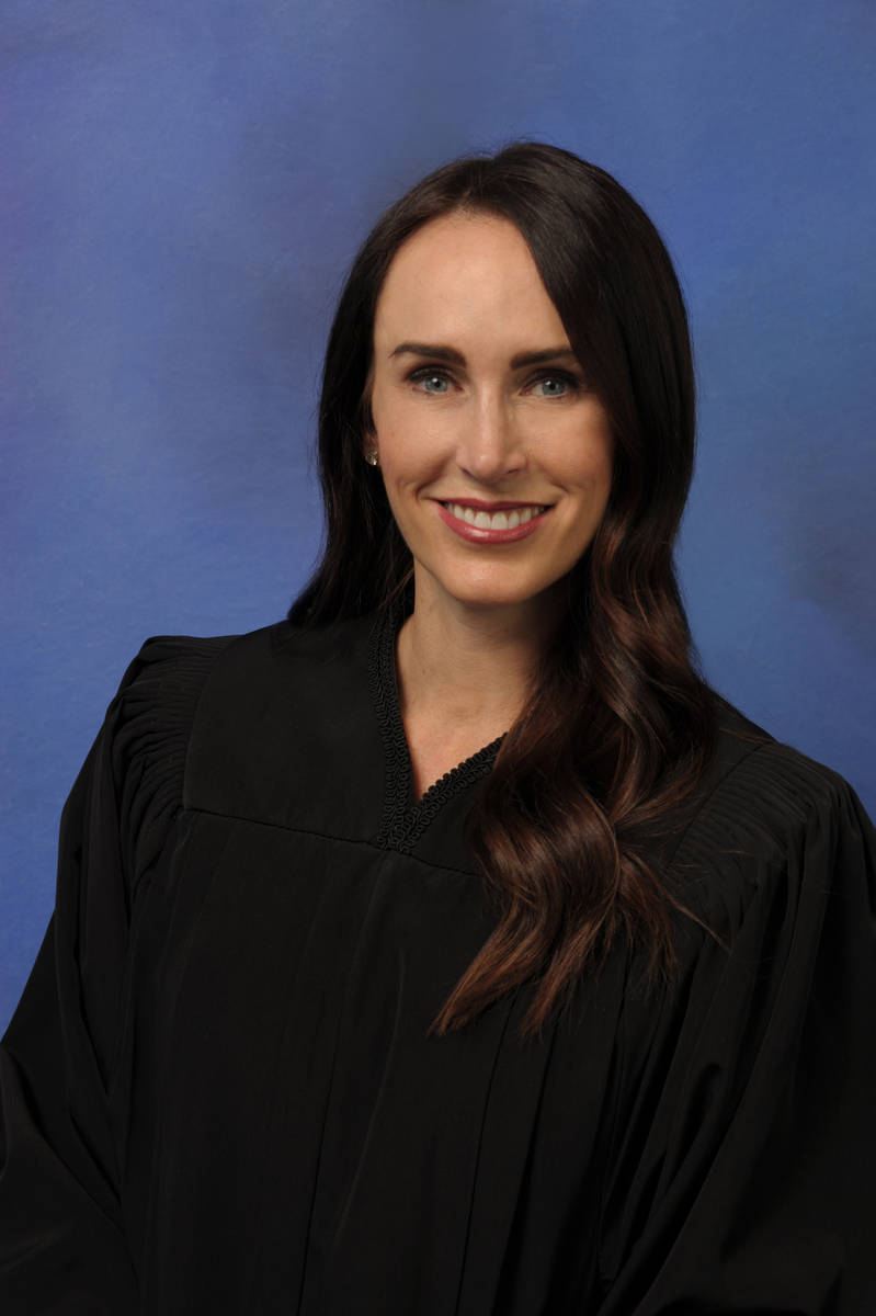 Clark County District Judge Jacqueline Bluth.