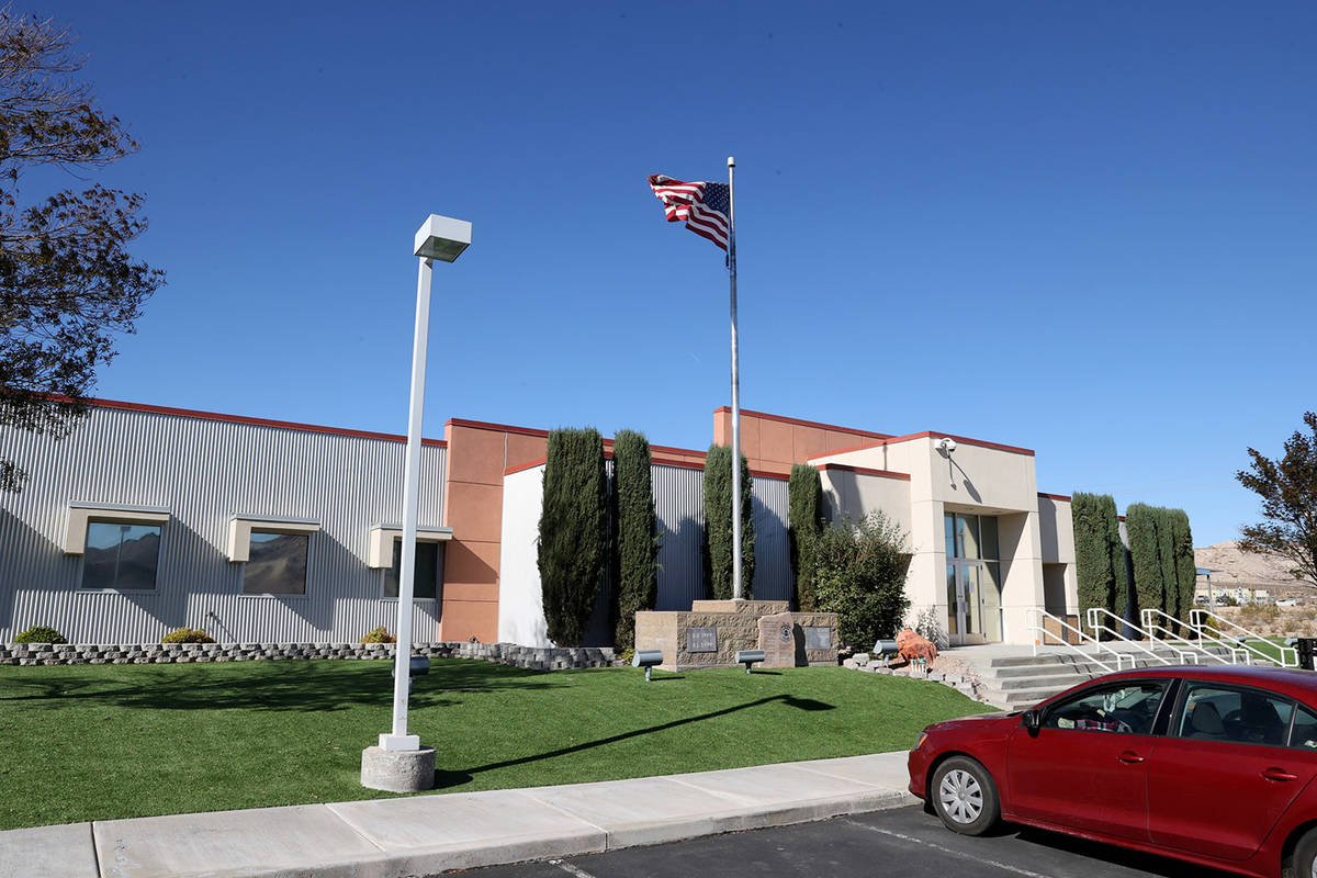 Beatty Justice Court is seen on Monday, Nov. 9, 2020. Marcel and Patricia Chappuis, the married ...