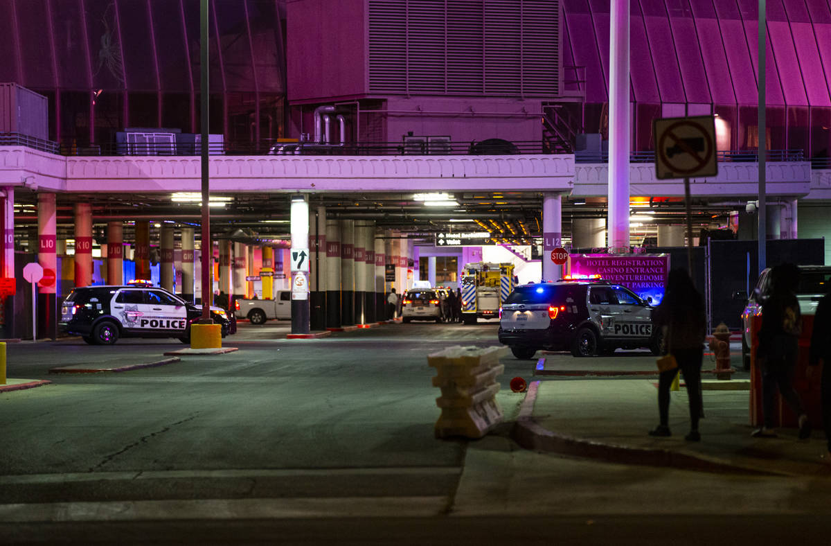 Las Vegas police respond to the scene at Circus Circus where multiple people were shot in Las V ...