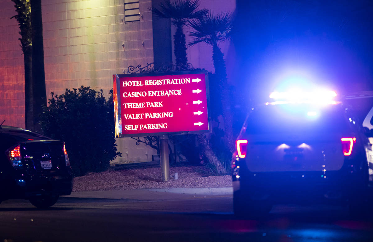 Las Vegas police respond to the scene at Circus Circus where multiple people were shot in Las V ...