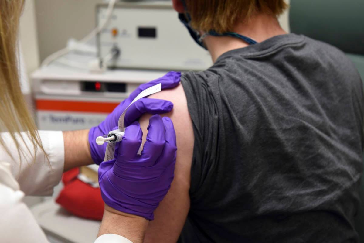 FILE - This May 4, 2020, file photo provided by the University of Maryland School of Medicine, ...