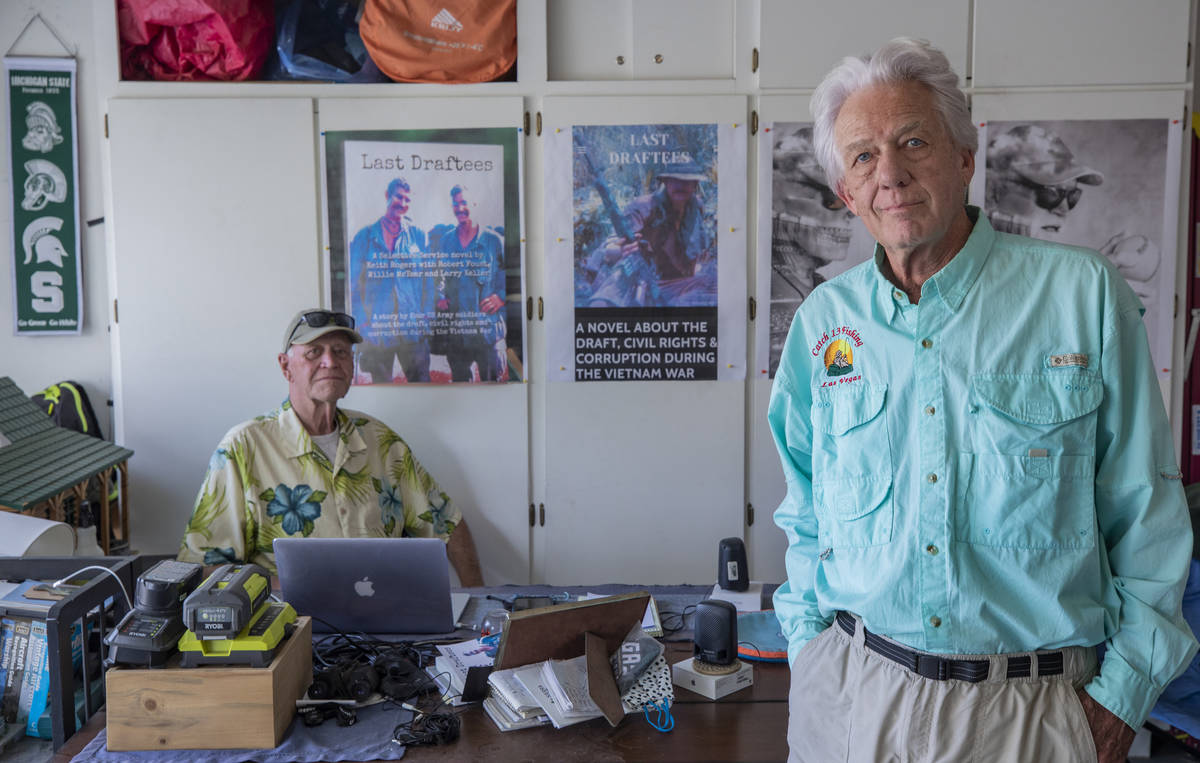 “Last Draftees” co-authors Vietnam veteran Robert Foust, left, and Keith Rogers, a former R ...