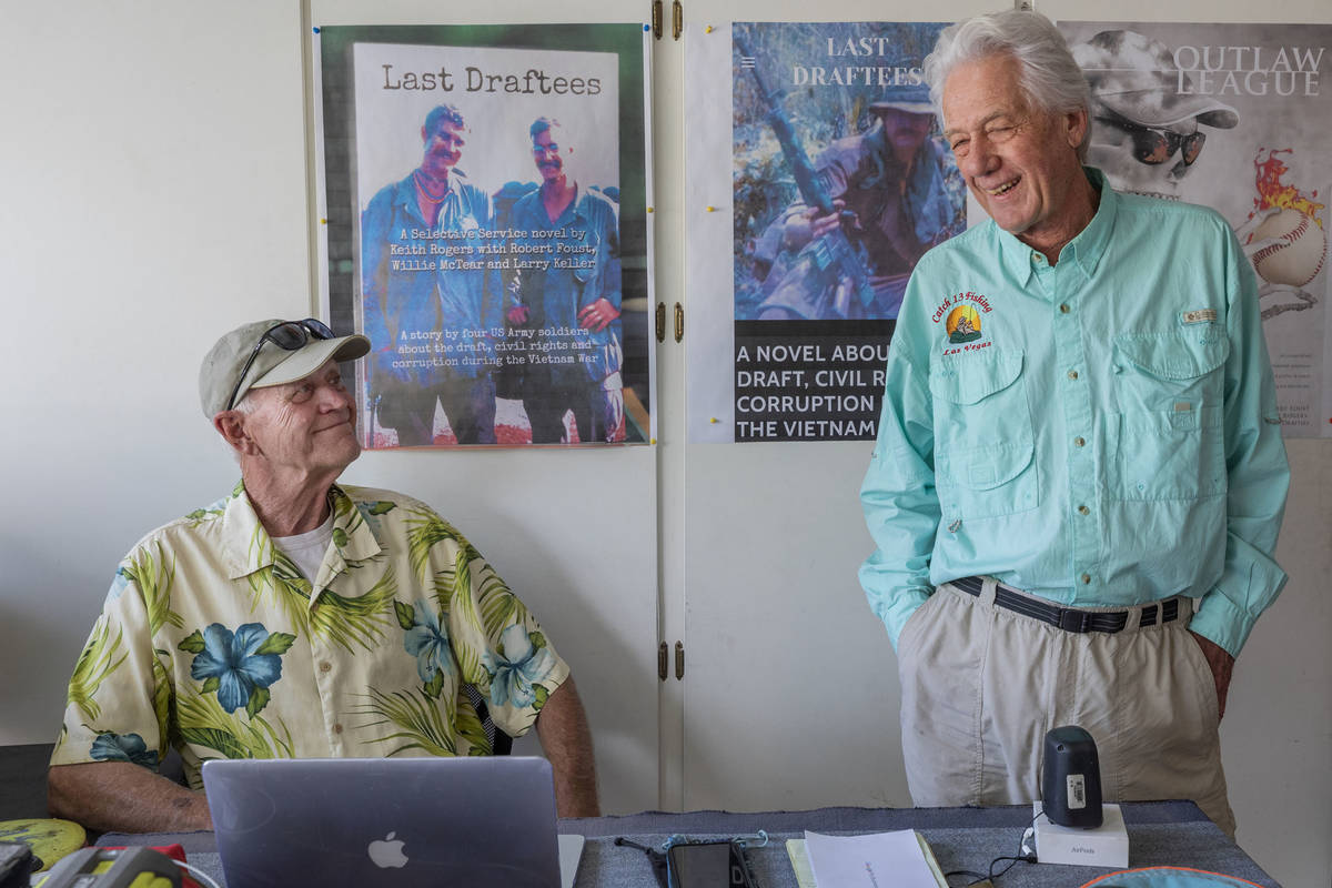 “Last Draftees” co-authors Vietnam veteran Robert Foust, left, and Keith Rogers, a former R ...