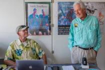 “Last Draftees” co-authors Vietnam veteran Robert Foust, left, and Keith Rogers, a former R ...