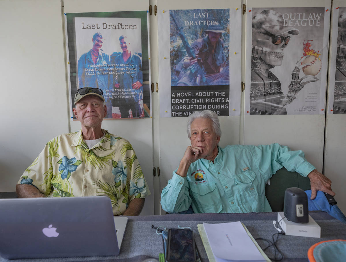 Co-Authors Vietnam veteran Robert Foust, left, and Keith Rogers, a former RJ reporter who cover ...