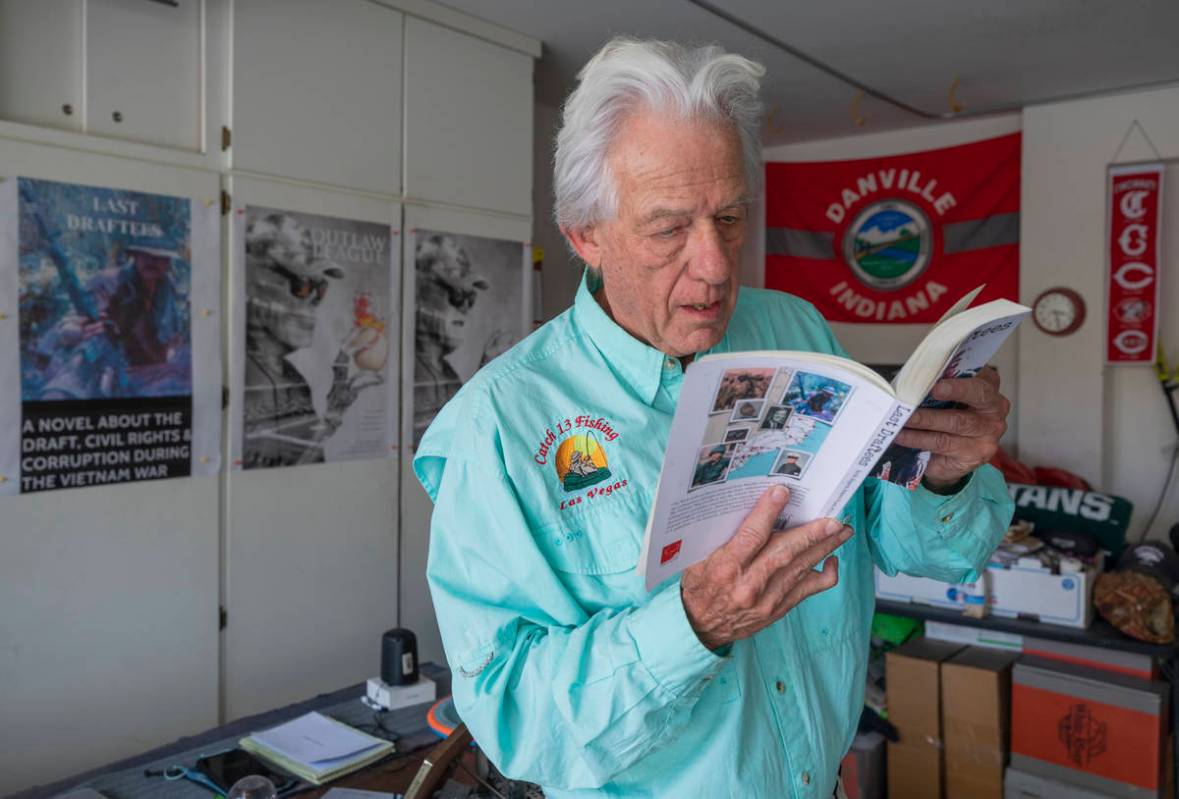 “Last Draftees” co-author Keith Rogers, a former RJ reporter, reads an excerpt from the boo ...