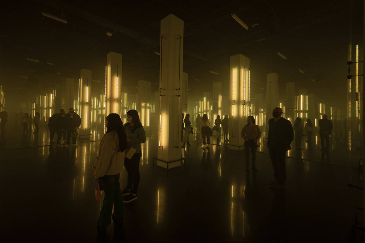 Observers experience Museum Fiasco, Corner Bar Management's latest concept at AREA15, on Monday ...
