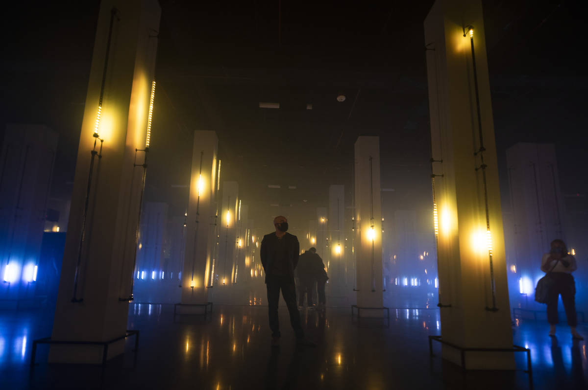 Observers experience Museum Fiasco, Corner Bar Management's latest concept at AREA15, on Monday ...