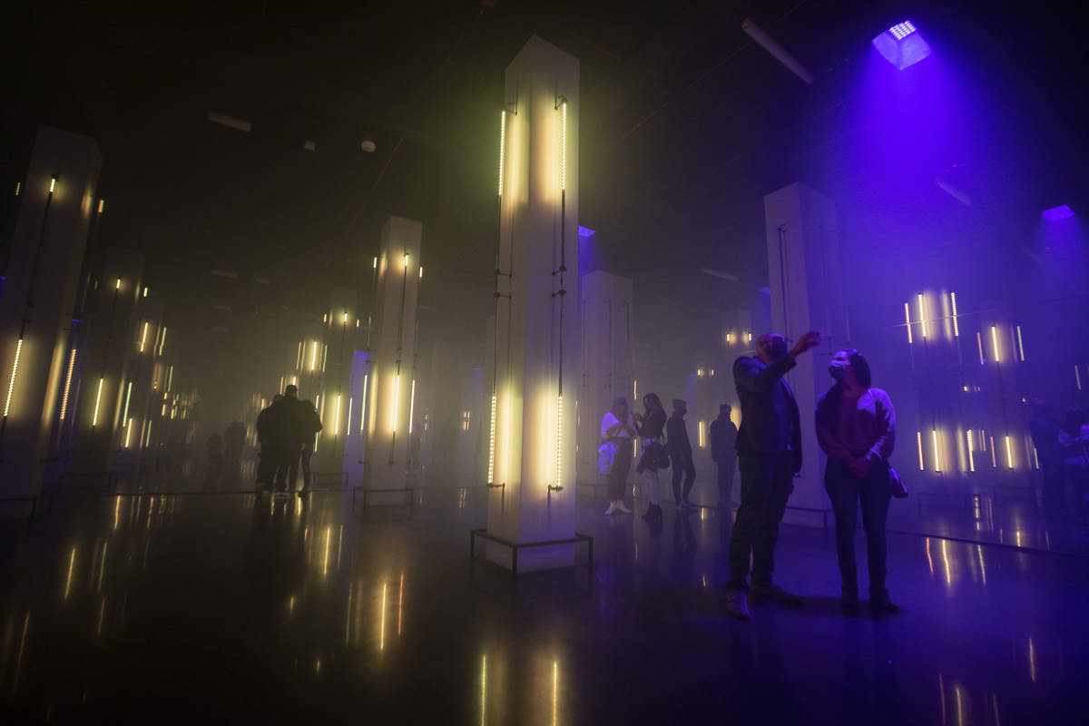 Observers experience Museum Fiasco, Corner Bar Management's latest concept at AREA15, on Monday ...