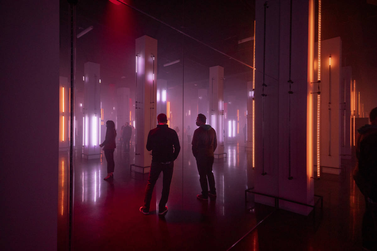 Observers experience Museum Fiasco, Corner Bar Management's latest concept at AREA15, on Monday ...