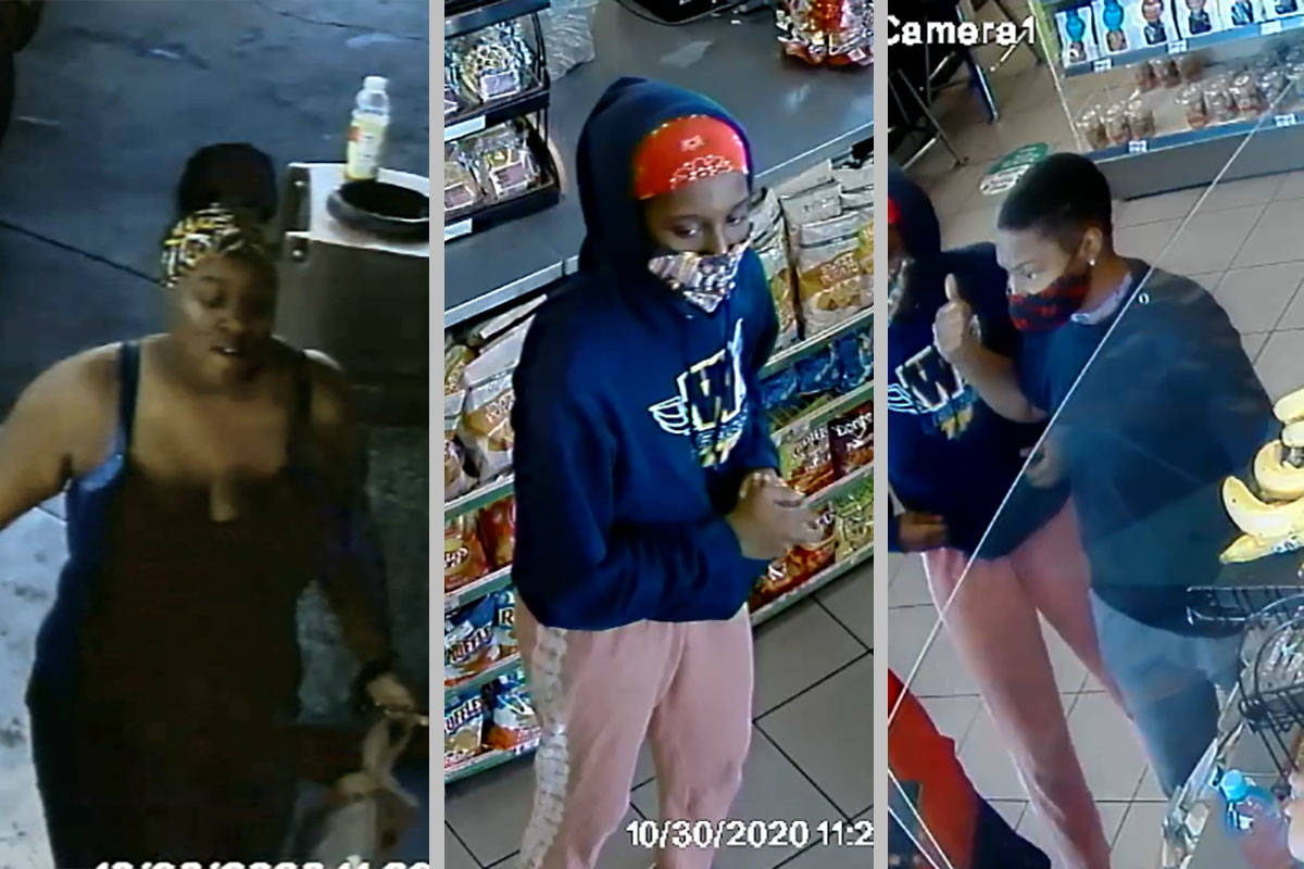 Las Vegas police on Tuesday asked for the public’s help in locating a suspect and three perso ...