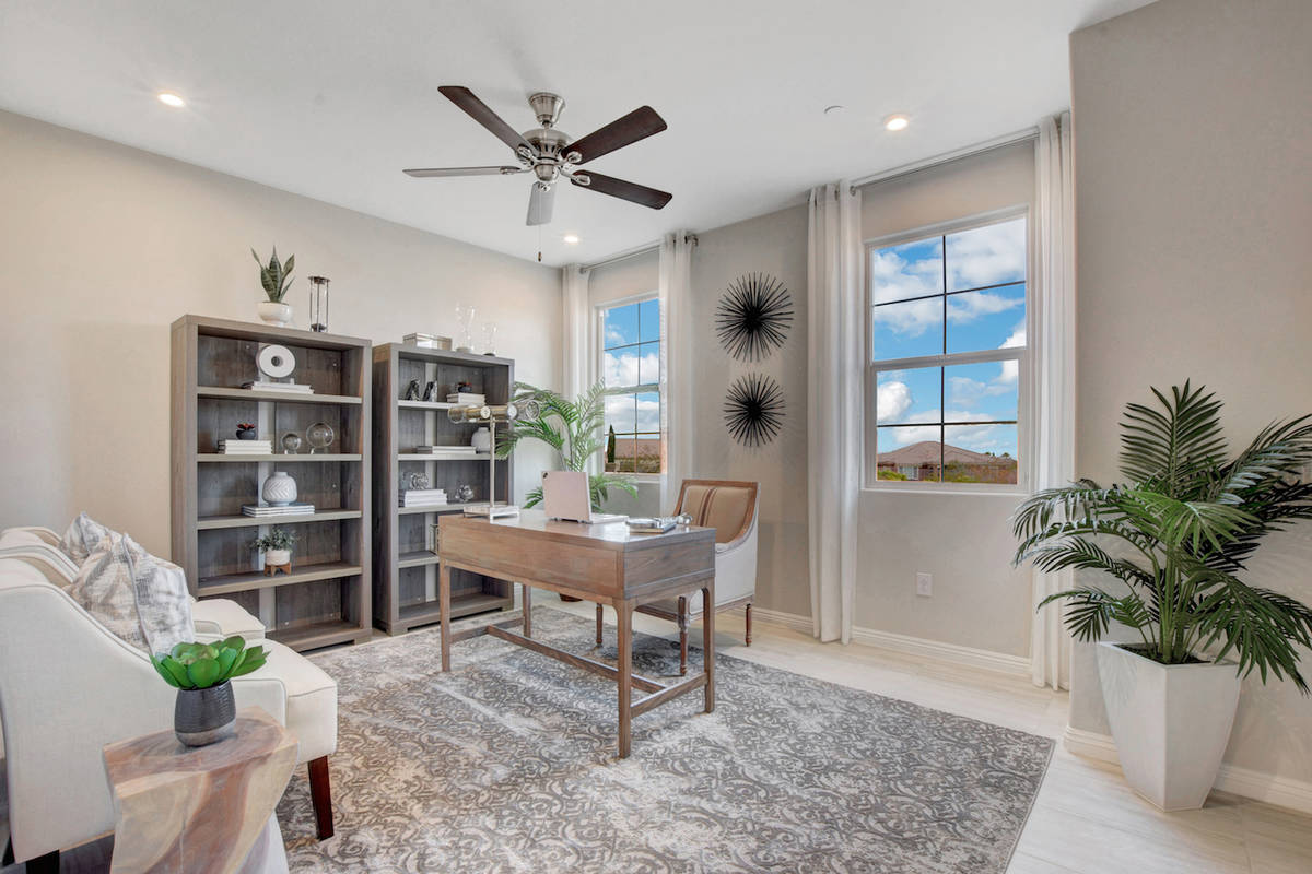 Beazer Homes offers single- and two-story homes at Tierra Vista, a gated Henderson community of ...