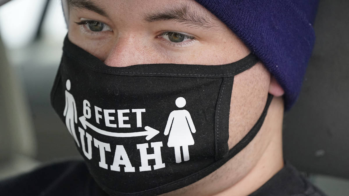 FILE - In this Nov. 10, 2020, file photo, Jon O'Brien sits at the Utah National Guard's mobile ...