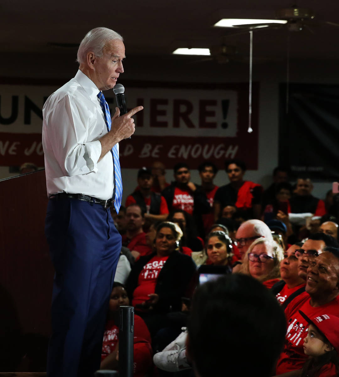Joe Biden. (Bizuayehu Tesfaye/Las Vegas Review-Journal) @bizutesfaye