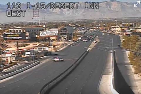 Desert Inn Road between Valley View Boulevard and Paradise Road is closed in all directions, ac ...