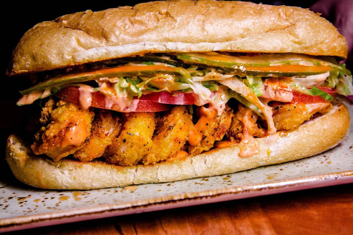 CrystalFried Shrimp PoBoy at Emeril’s New Orleans Fish House. (Emeril