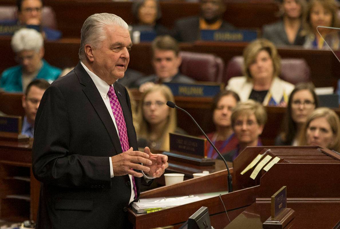 Nevada Governor Steve Sisolak. (AP Photo/Tom R. Smedes)