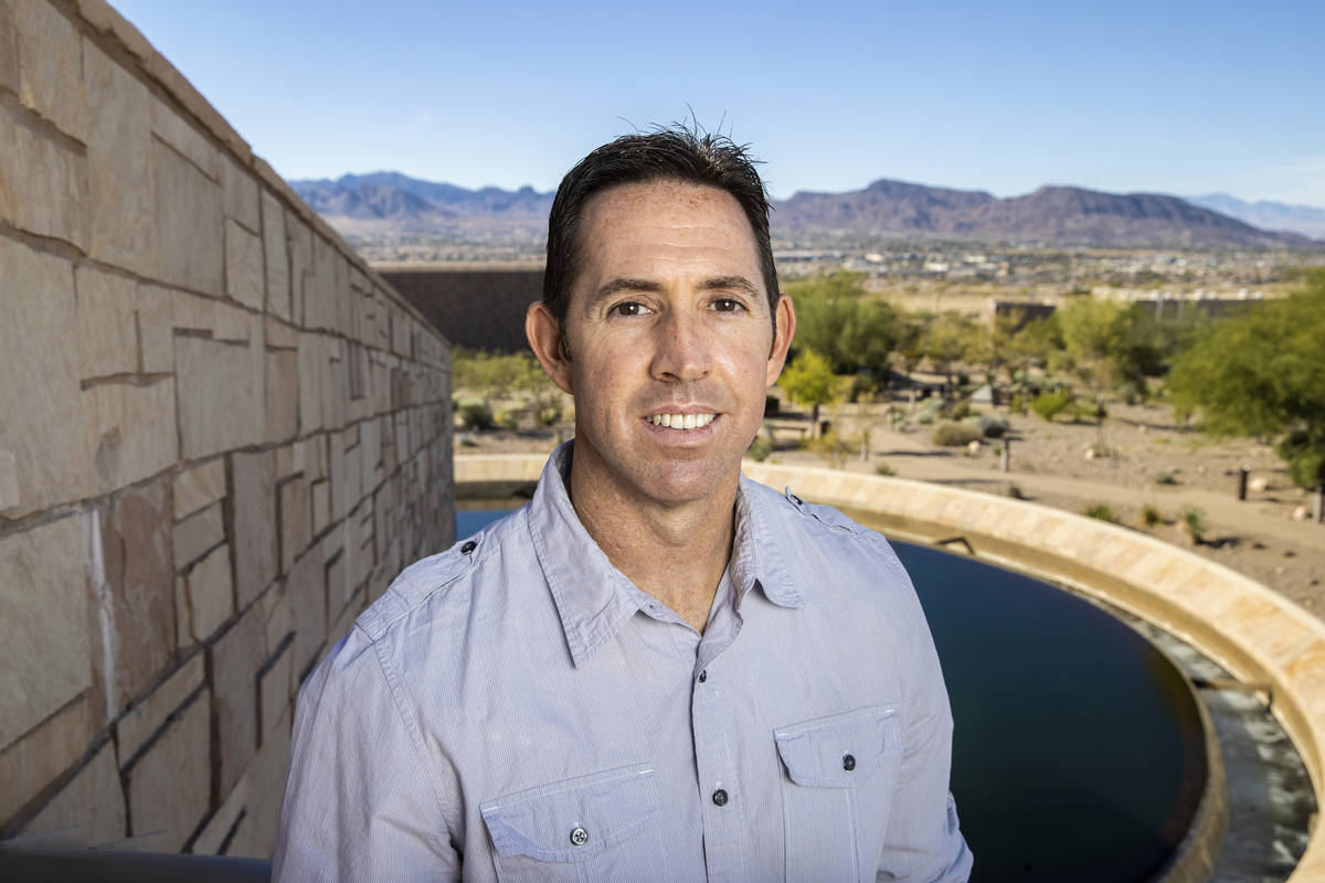 Daniel Gerrity, a microbiologist for the Southern Nevada Water Authority, on Wednesday, Nov. 18 ...