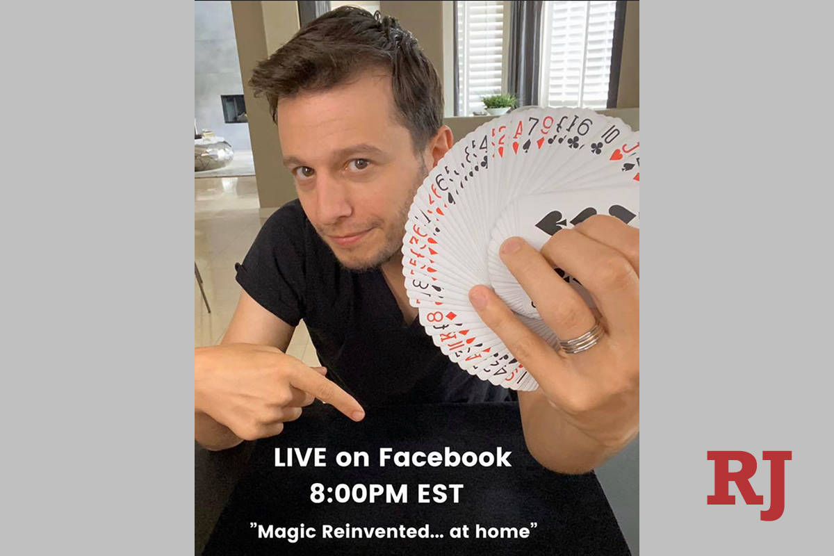 Mat Franco of The Linq Hotel is shown promoting his Facebook Live show. (Mat Franco Magic Facebook)