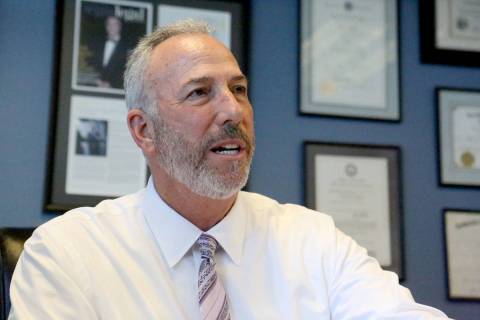 Clark County District Attorney Steve Wolfson, duing an interview in his office on May 6, 2019. ...