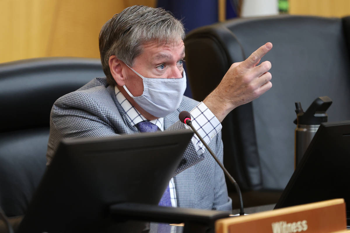 Hearing Officer Spencer Judd participates during the fact finding review in the death of David ...