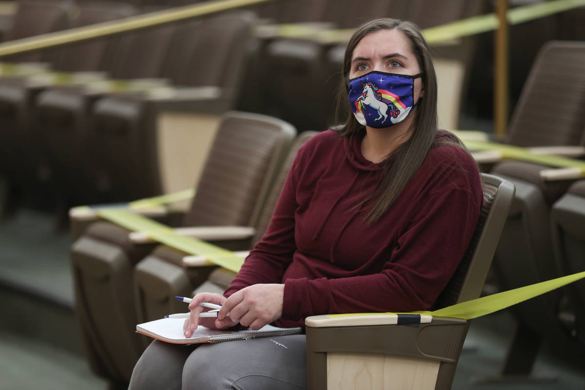 Tasha Baxter attends the fact finding review in the death of her brother David Baxter, who died ...