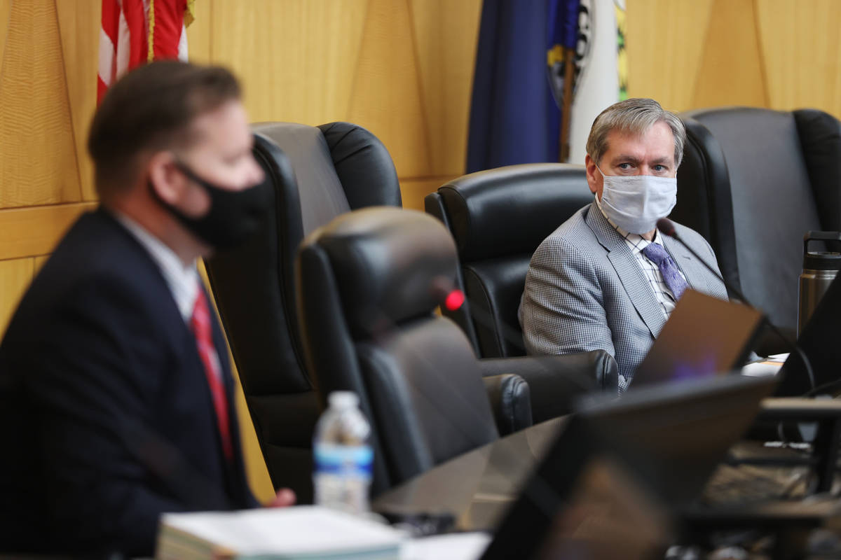 Hearing Officer Spencer Judd during the fact finding review in the death of David Baxter, who d ...