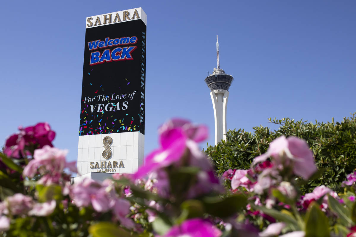 Sahara Las Vegas on Monday, June 22, 2020 in Las Vegas. (Ellen Schmidt/Las Vegas Review-Journal ...