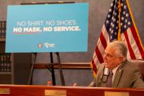 Gov. Steve Sisolak. (Colton Lochhead/Las Vegas Review-Journal)
