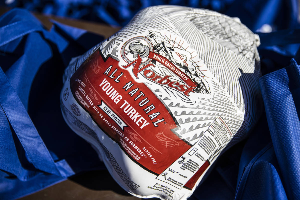 One of hundreds of turkeys donated during an event sponsored by County Commission Vice Chairman ...