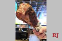 Giant turkey legs are on the menu at the Golden Circle Sportsbook and Bar. (Treasure Island)