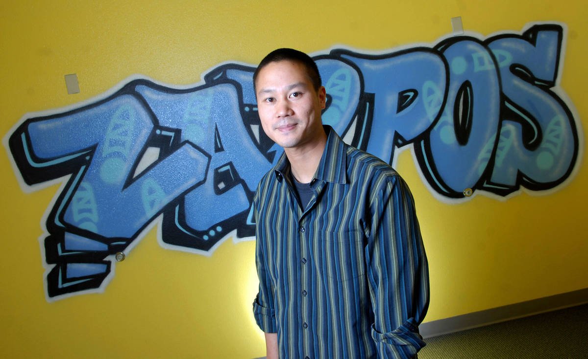 In this Oct. 13, 2008 file photo, Vegas Young Professionals named Zappos.com CEO Tony Hsieh, 34 ...