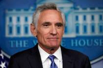 FILE - In this Sept. 23, 2020, file photo White House coronavirus adviser Dr. Scott Atlas speak ...