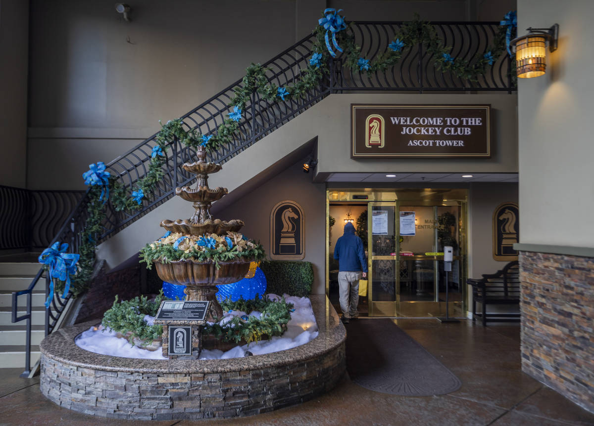 The Jockey Club on the Las Vegas Strip is seen on Thursday, Dec. 10, 2020. (Elizabeth Page Brum ...