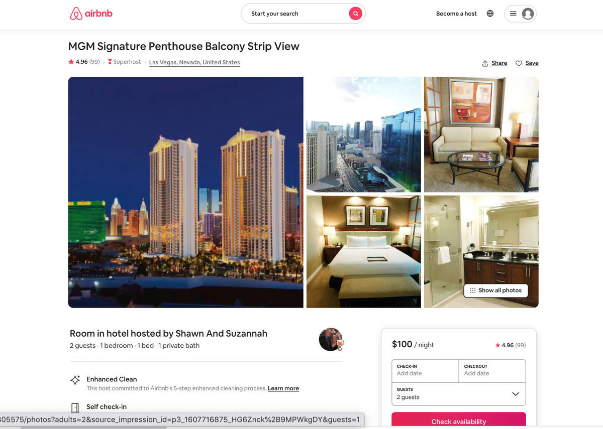 Airbnb las vegas apartment