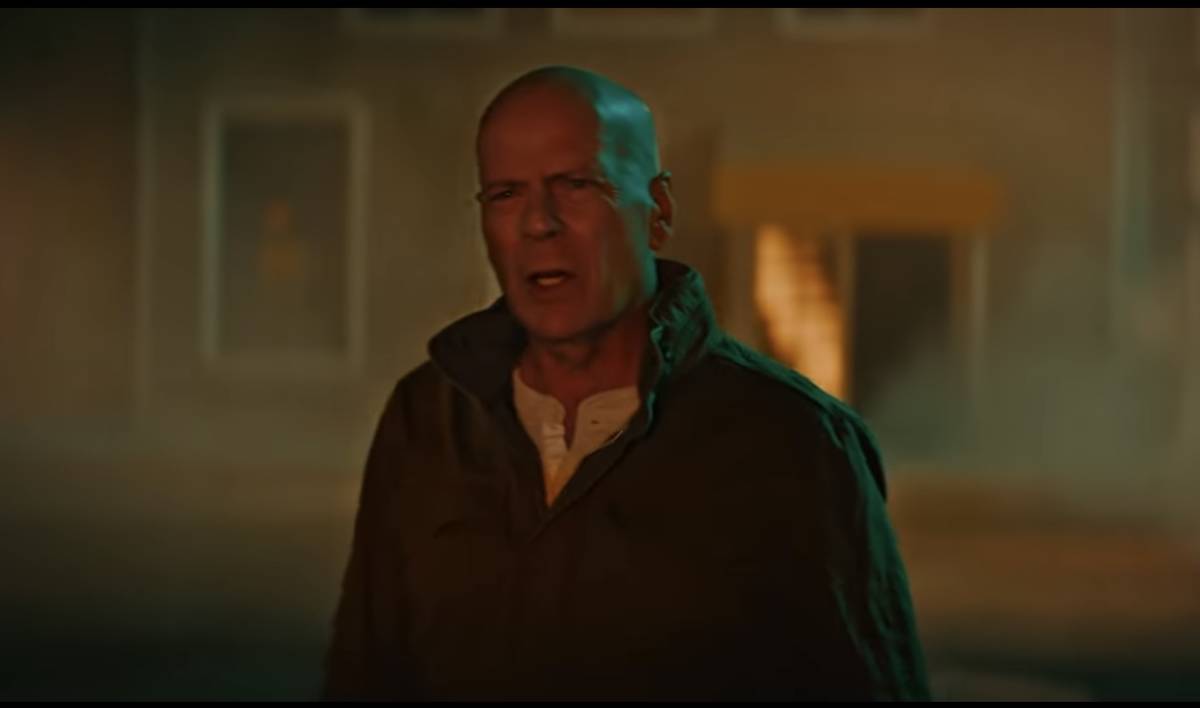 A screen grab of Bruce Willis as John McClane is shown in the new "Die Hard" commercial for Adv ...